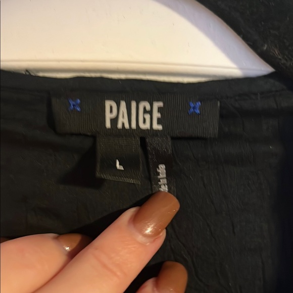 PAIGE Blue Wrap Ruffled Cocktail Dress - Picture 2 of 4